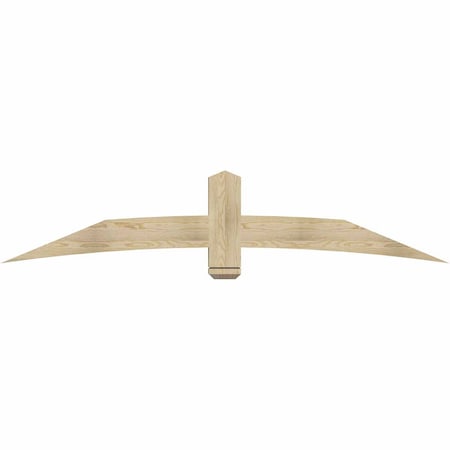 Ekena Millwork Bellingham Rough Sawn Timber Gable Bracket, Douglas Fir, 84"W x 17"H x 4"D x 6"F, 5/12 Pitch GBW084X17X0406BEL00RDF